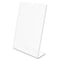 Deflecto Sign Holder, Slanted, Top Load, 5"x7", Clear DEF590301 - alternate 2